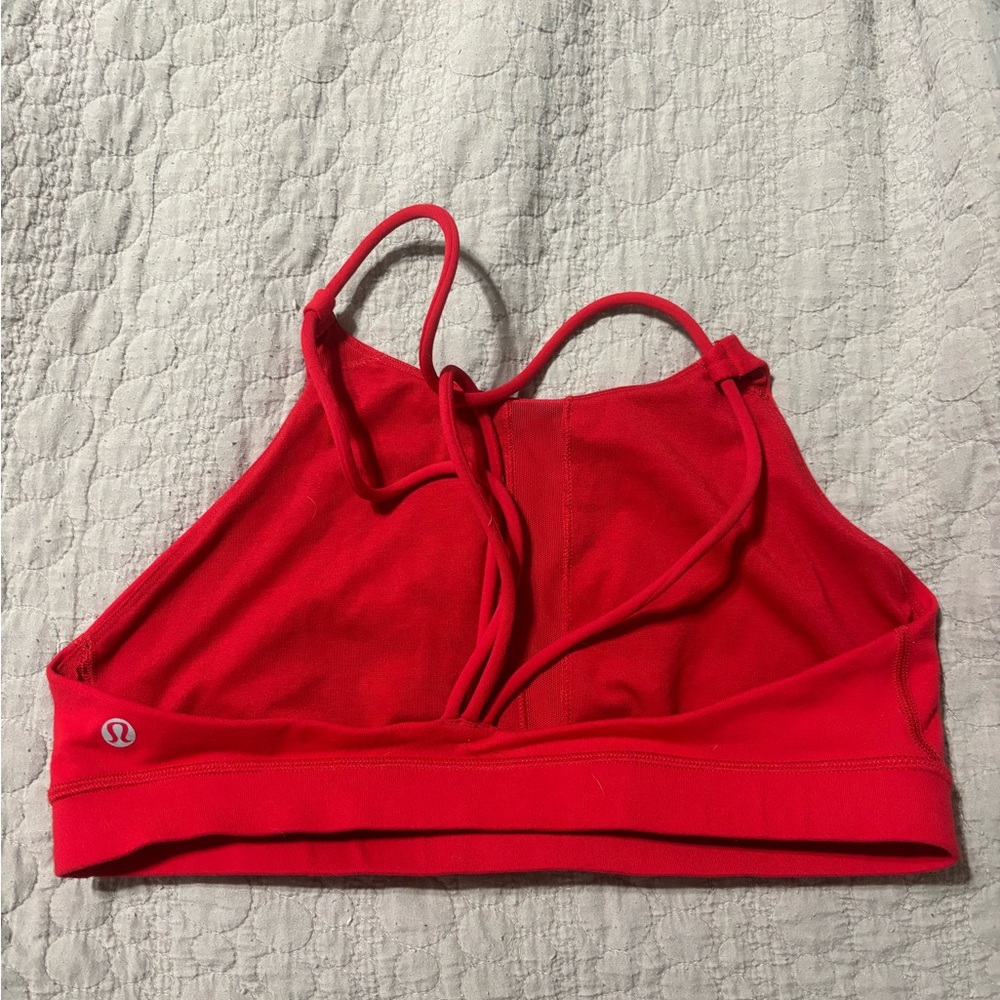 lululemon athletica Vibrant Red Sports Bra